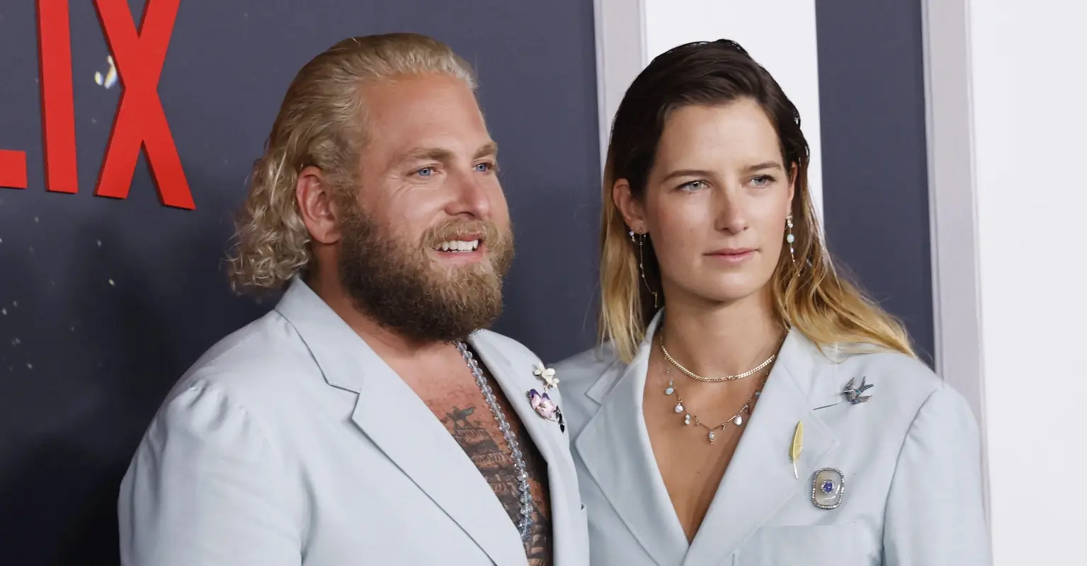 Jonah Hill and girlfriend Sarah Brady make rare red carpet appearance in matching suits