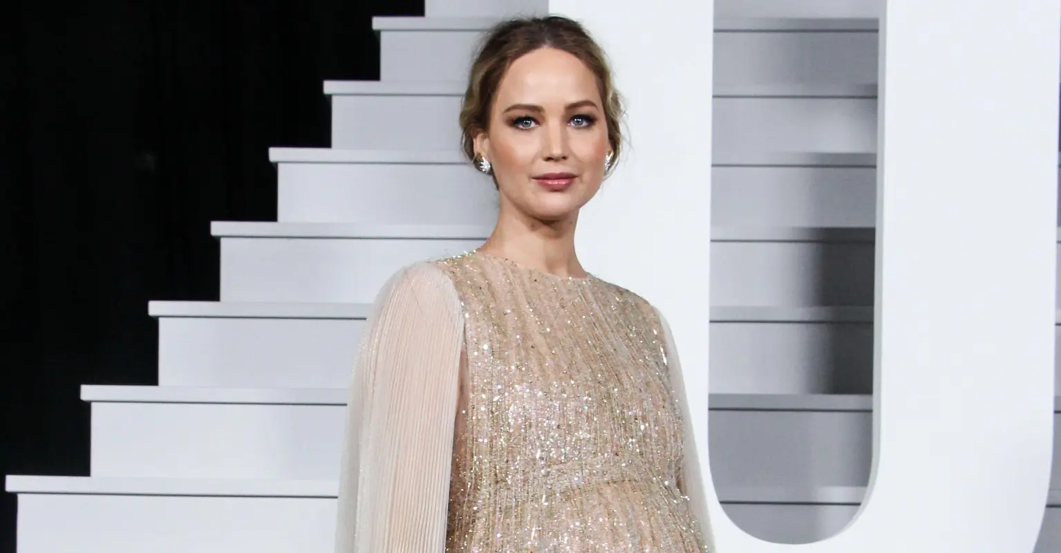 Jennifer Lawrence debuts baby bump in rare red carpet appearance during pregnancy