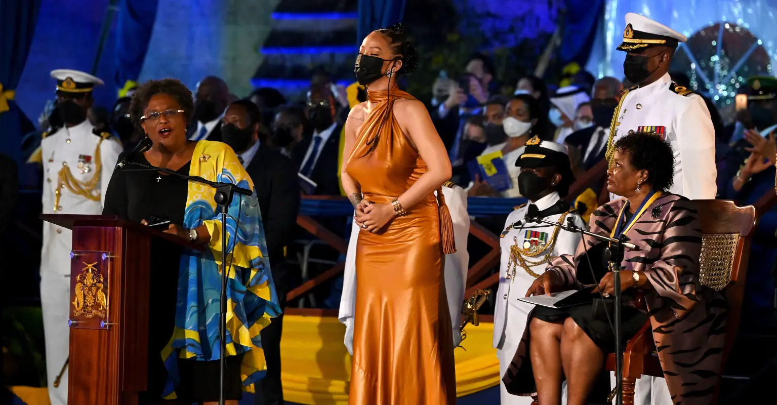 Rihanna given official title of national hero as Barbados cuts ties with Queen Elizabeth II