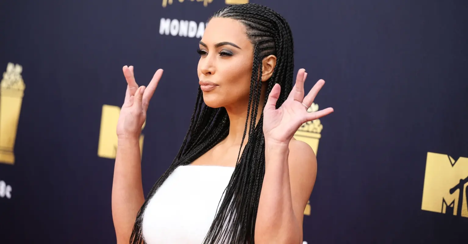Kim Kardashian's photo is being used to promote 'African hairstyle' in Belgium