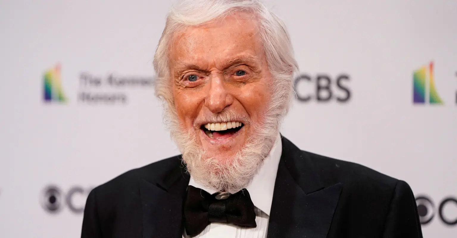 A beaming Dick Van Dyke says he's 'just glad to still be here'