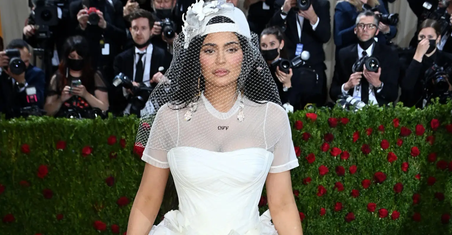 Kylie Jenner wore a baseball cap and wedding dress at the Met Gala, and people have thoughts