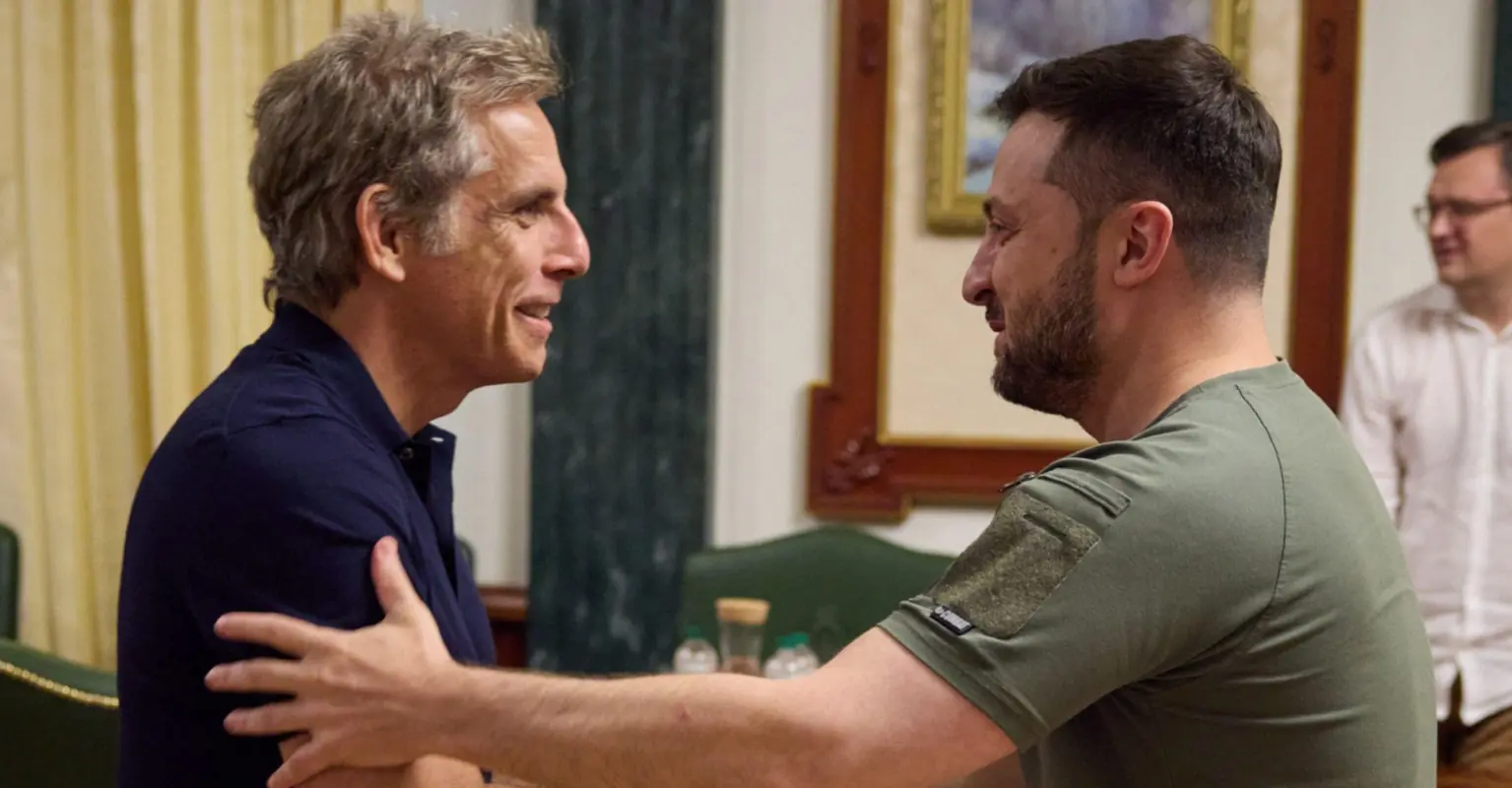 Ben Stiller meets his 'hero', Ukrainian President Zelenksy