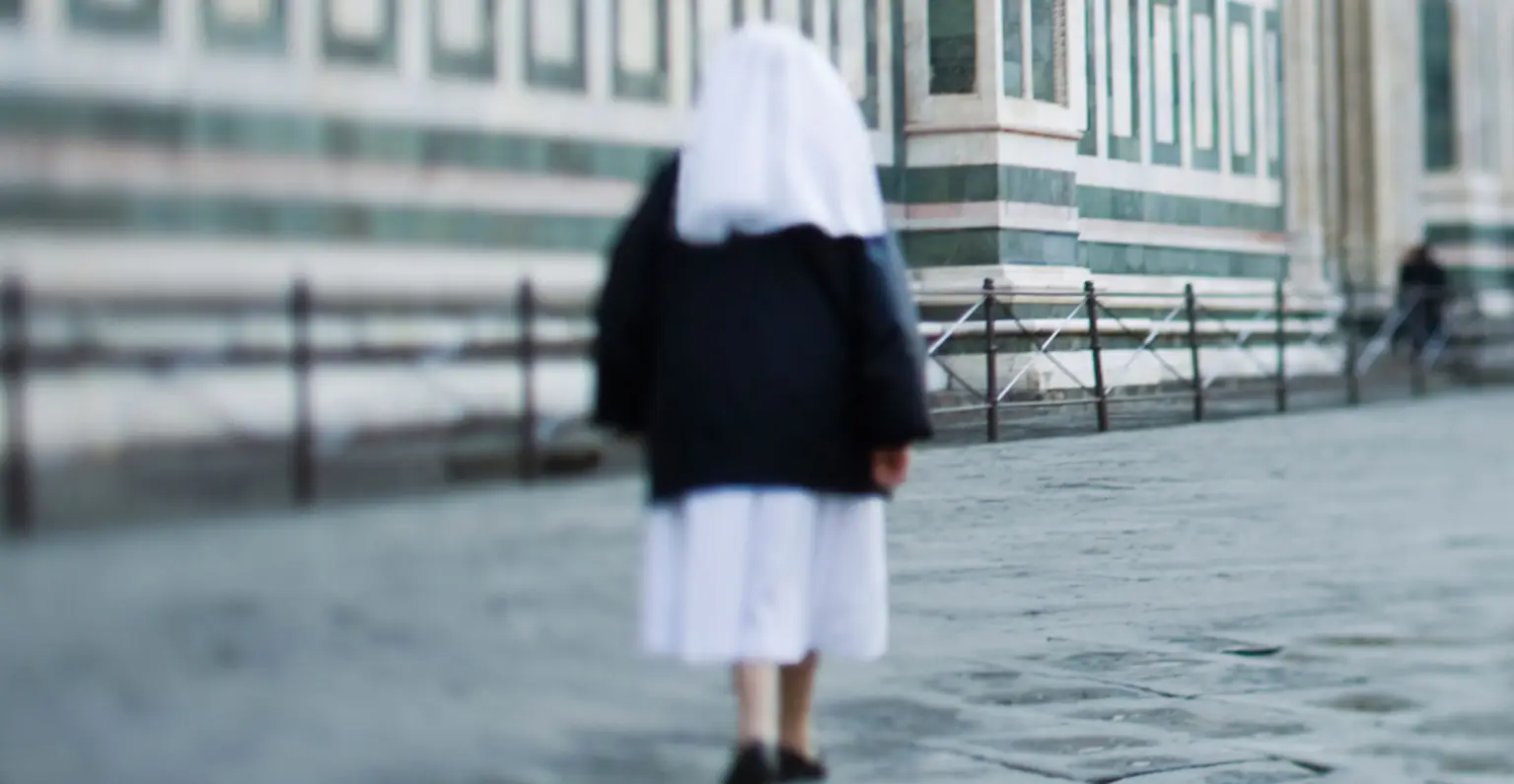 Nun pulls apart two women kissing in street and blames 'the devil', bizarre video shows
