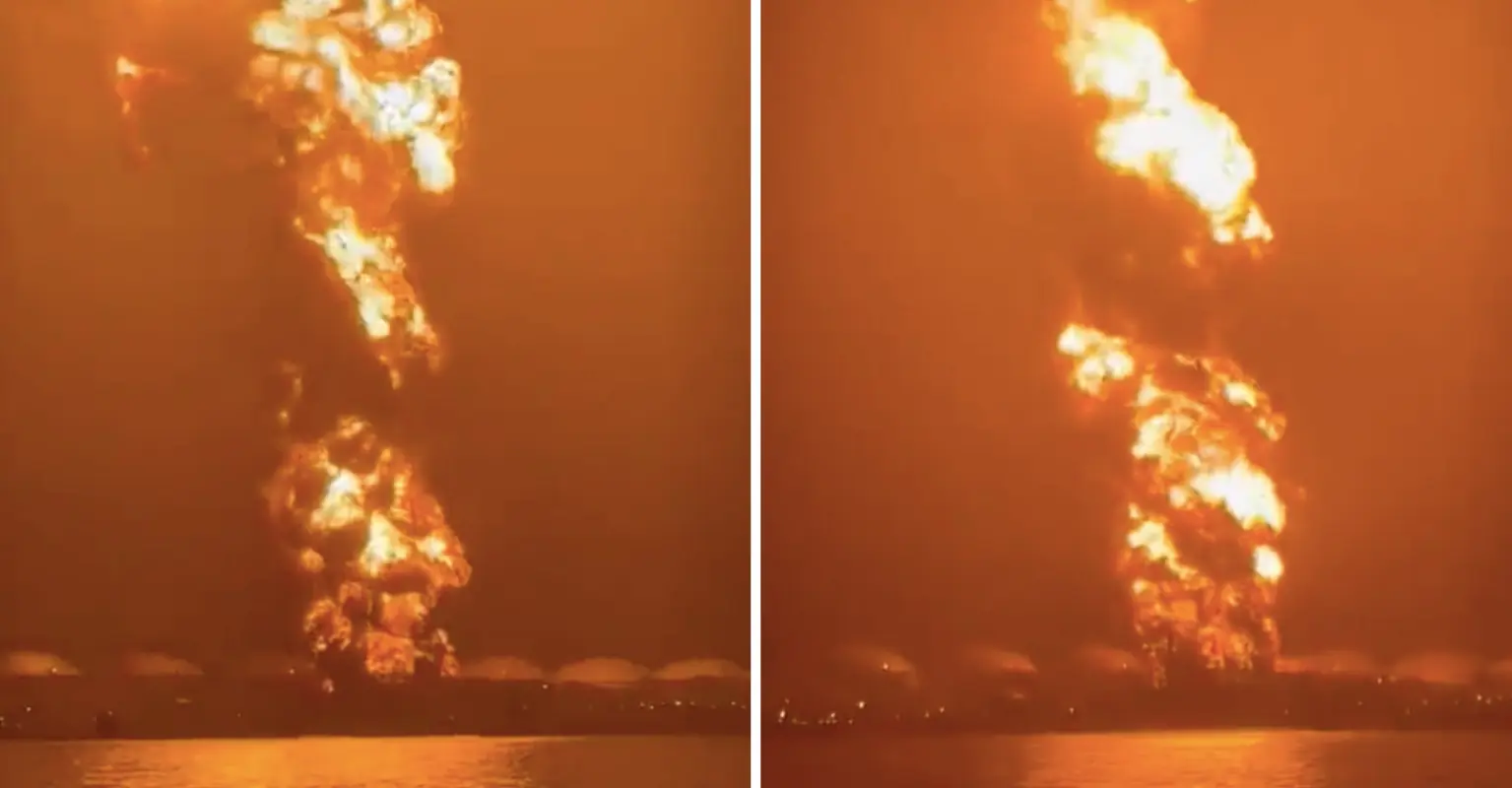 17 firefighters missing after lightning strike ignites oil-storage facility in Cuba