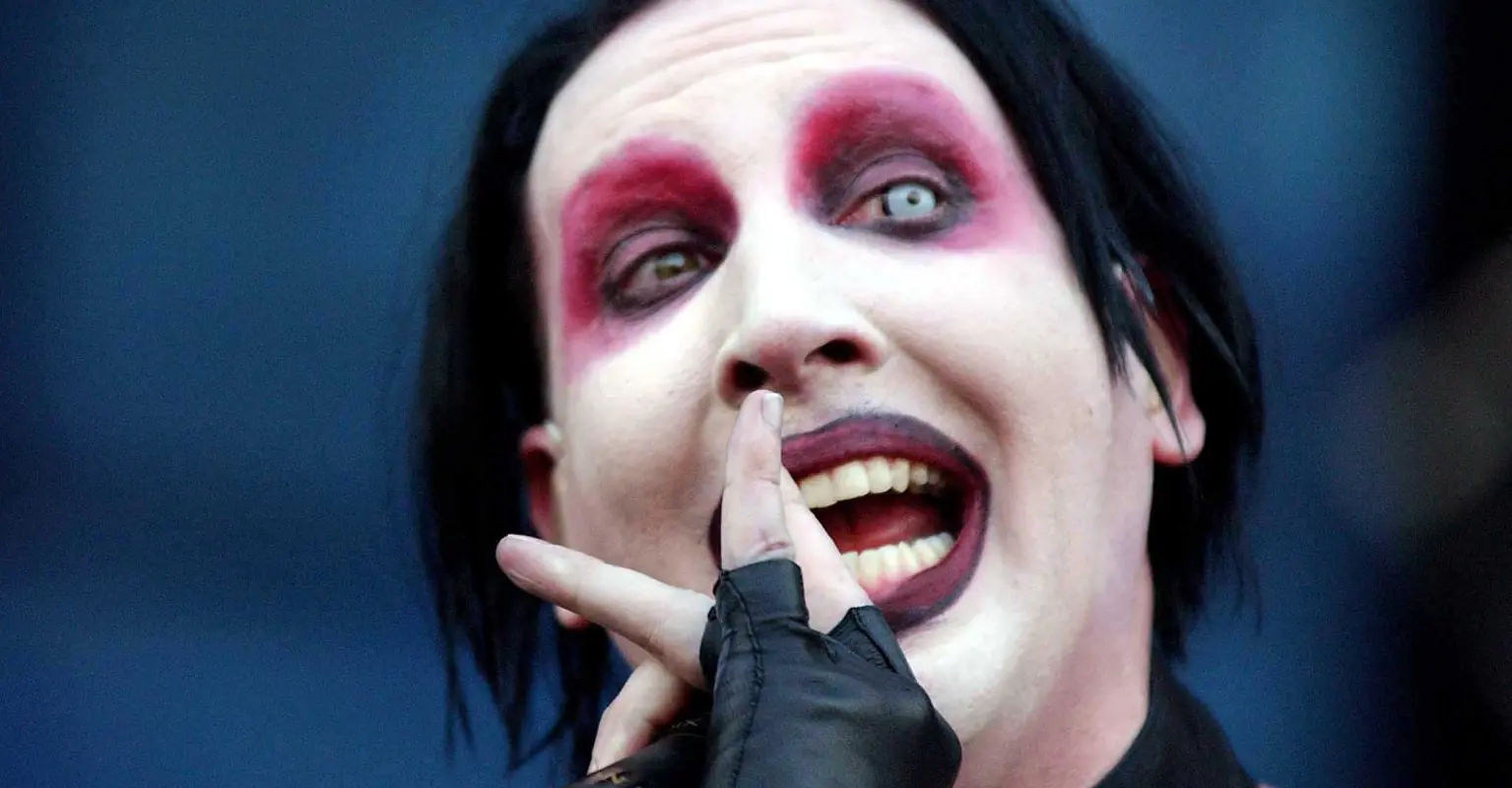 Marilyn Manson is pictured during rare outing with wife amid sexual abuse allegations