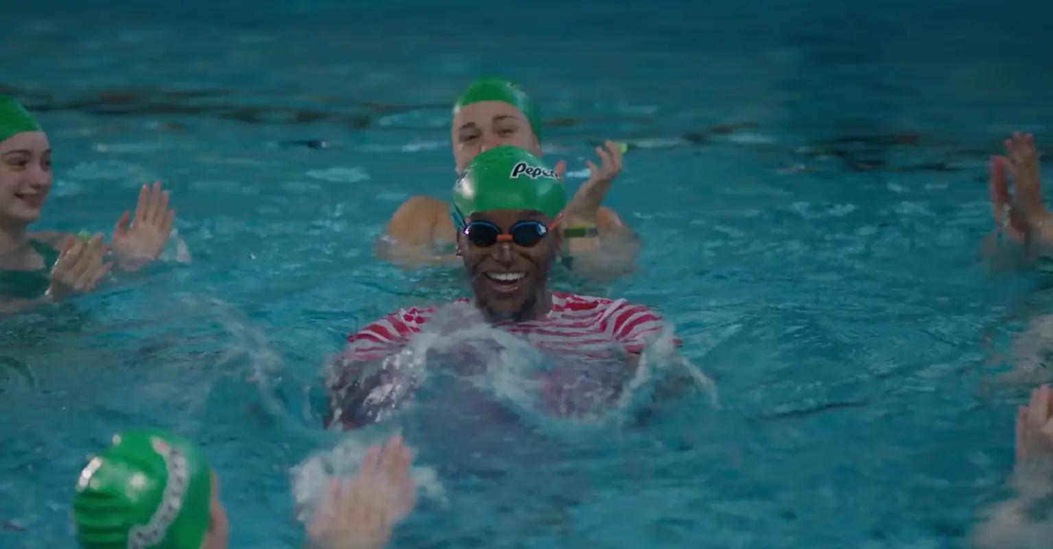 Musician Yung Filly enters friend into synchronized swimming live performance with just a few hours practice