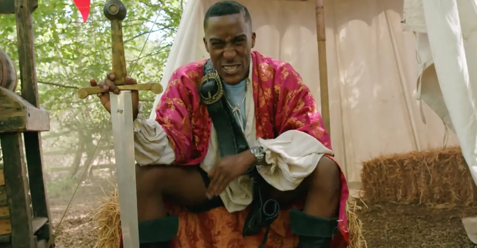 Yung Filly challenges fellow YouTuber Harry Pinero to try medieval LARPing for the very first time