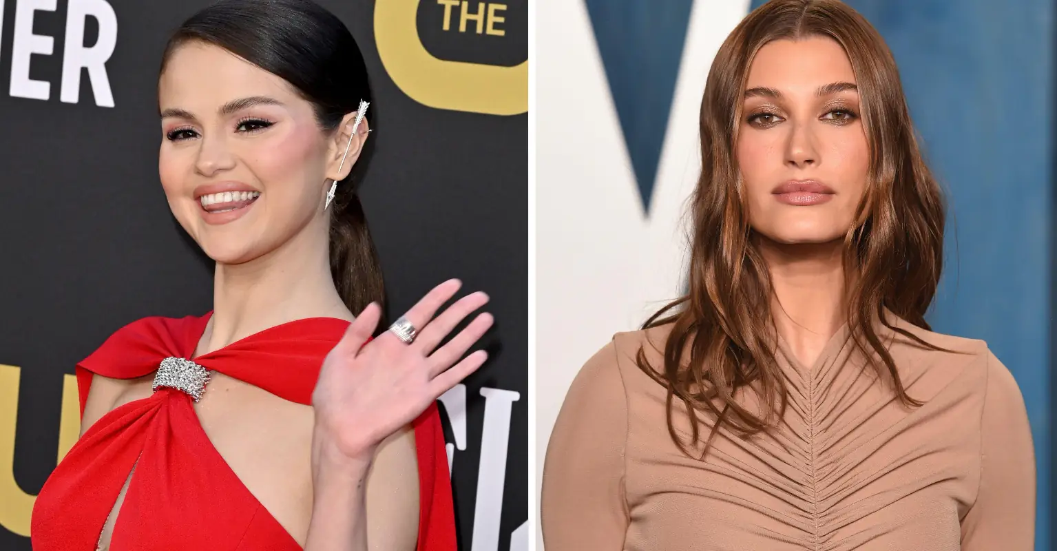 Selena Gomez and Hailey Bieber pose for first photos together after years of Justin Bieber drama