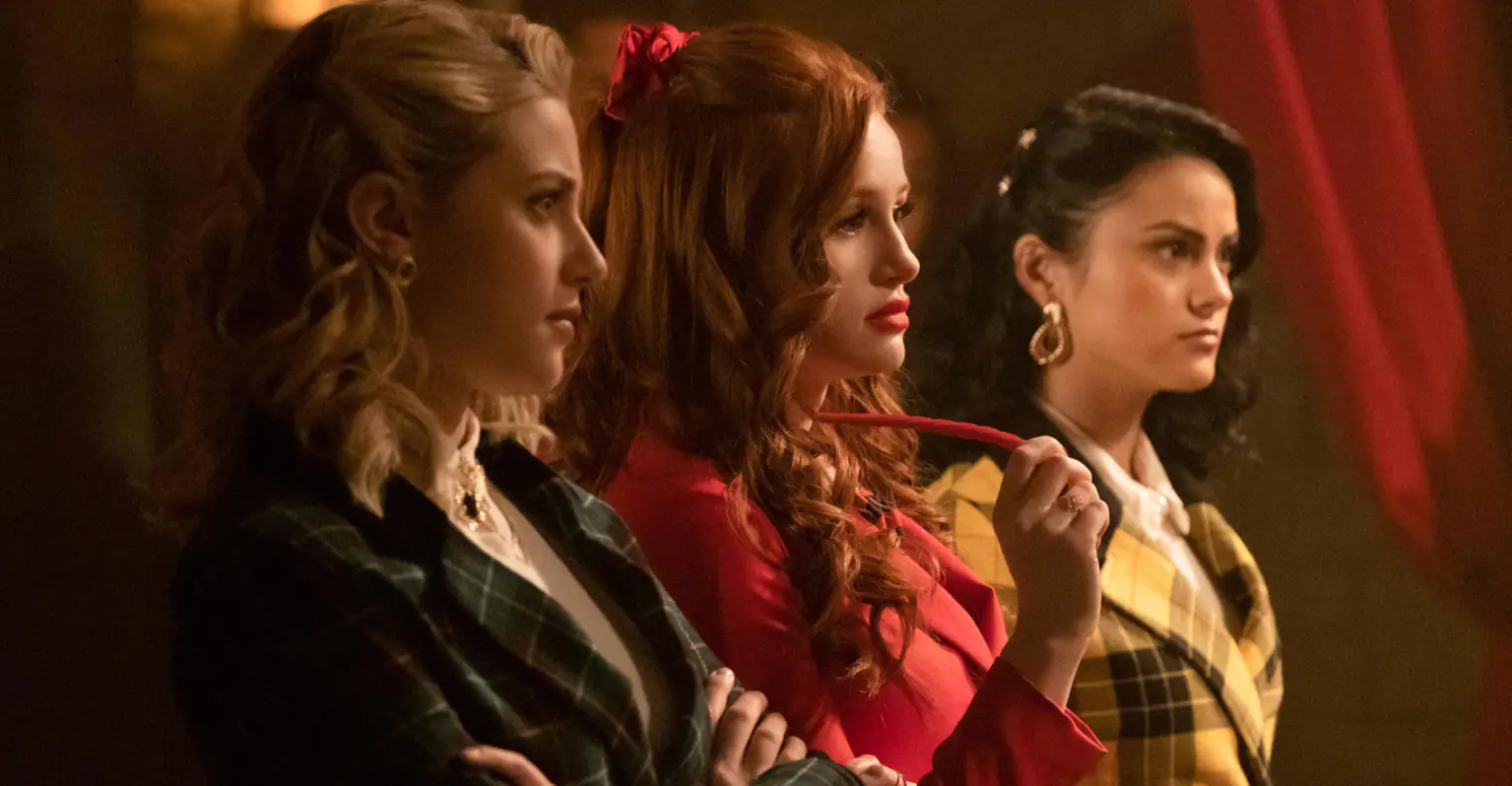 'Riverdale' stars Lili Reinhart, Camila Mendes, and Madelaine Petsch channel The Sanderson Sisters from 'Hocus Pocus'