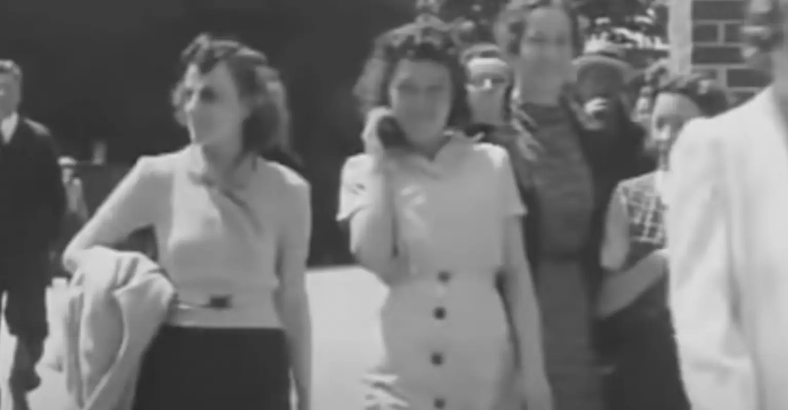 People think 1938 footage 'proves time travelers exist' as woman 'chats on cell phone'