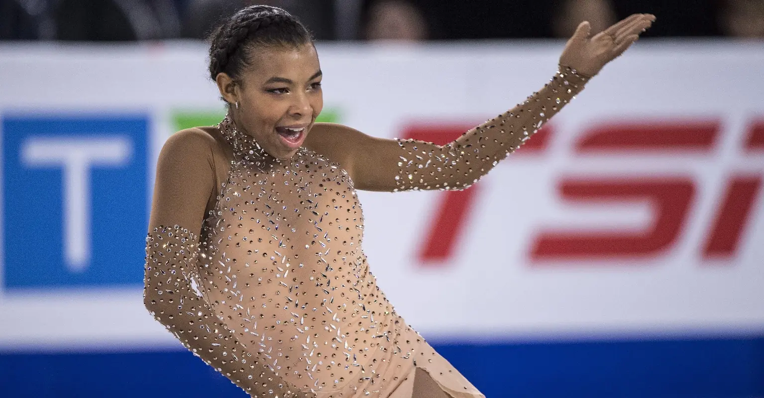 Starr Andrews makes history as first Black US figure to win Grand Prix Medal