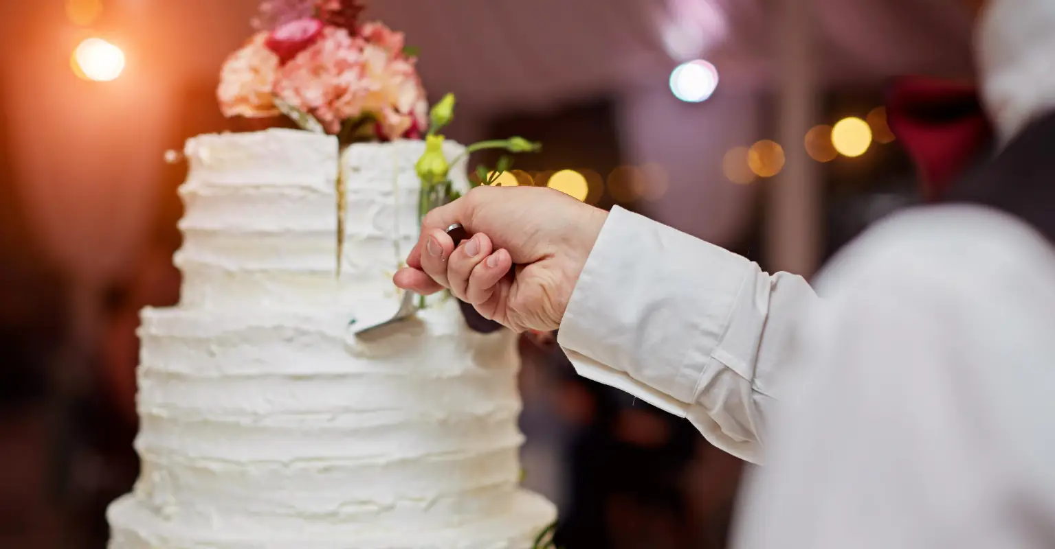 Moment husband smashes cake into bride's face on wedding day divides social media