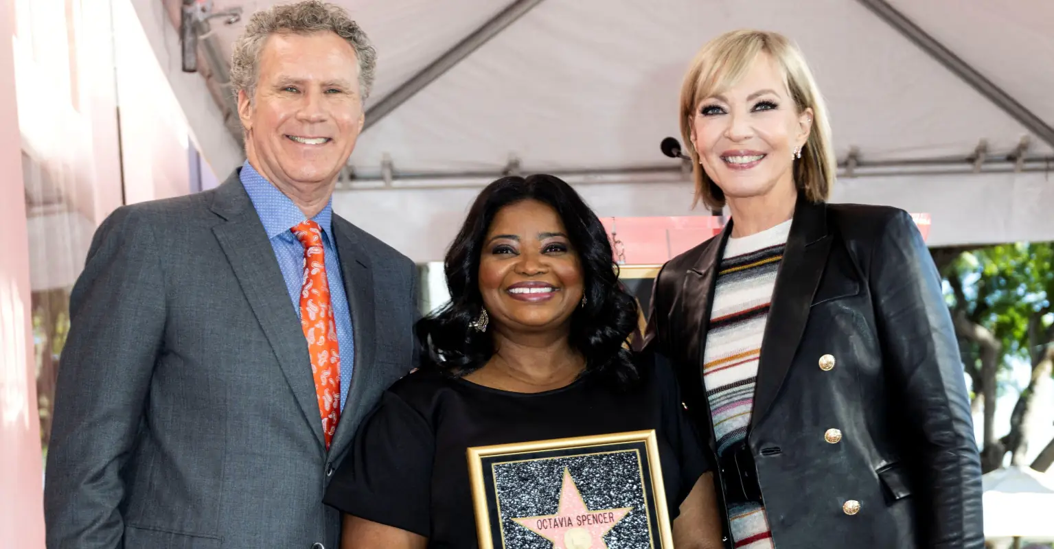 Will Ferrell shuts down heckler during Octavia Spencer's induction into Walk of Fame