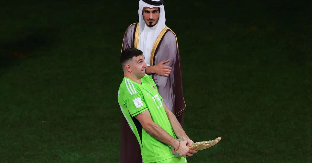 Argentina's goalkeeper explains controversial gesture during celebration after winning Golden Glove