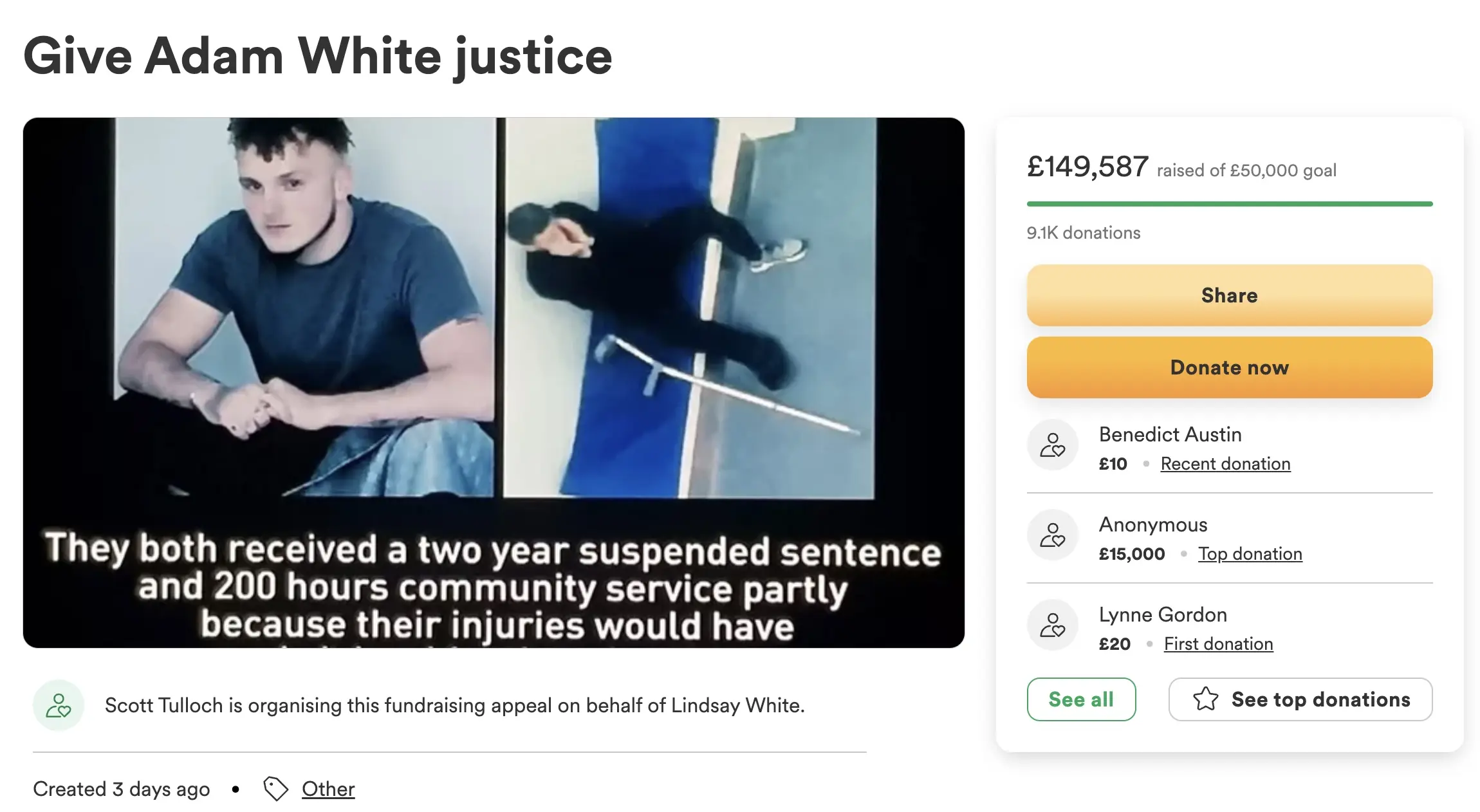 $180,000 raised for dad who was jailed after tackling burglars who escaped prison sentences - Article Image 1