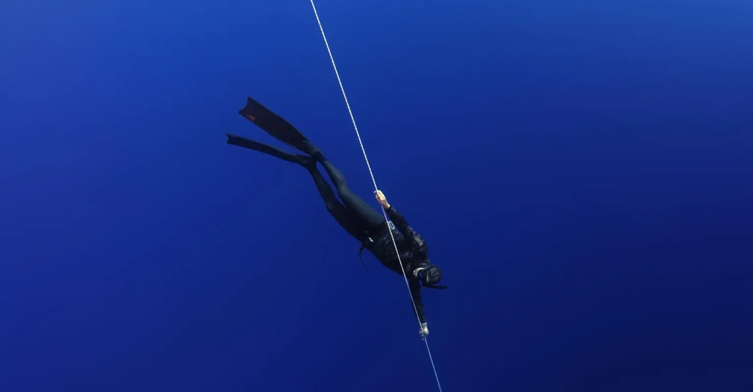 Diver saved after passing out 410ft below surface during world record attempt