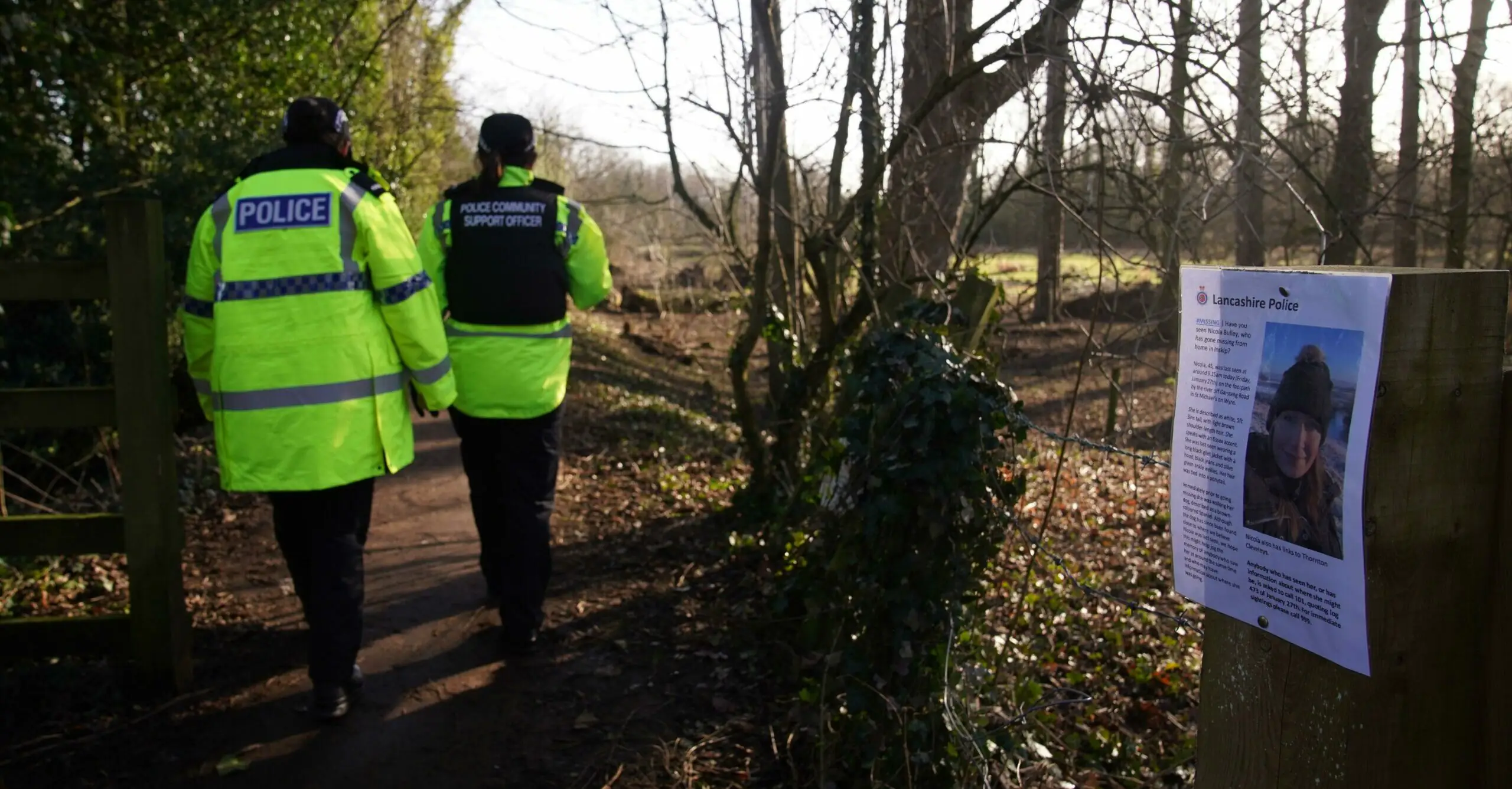 Witness saw 'two suspicious men' in area of Nicola Bulley's disappearance