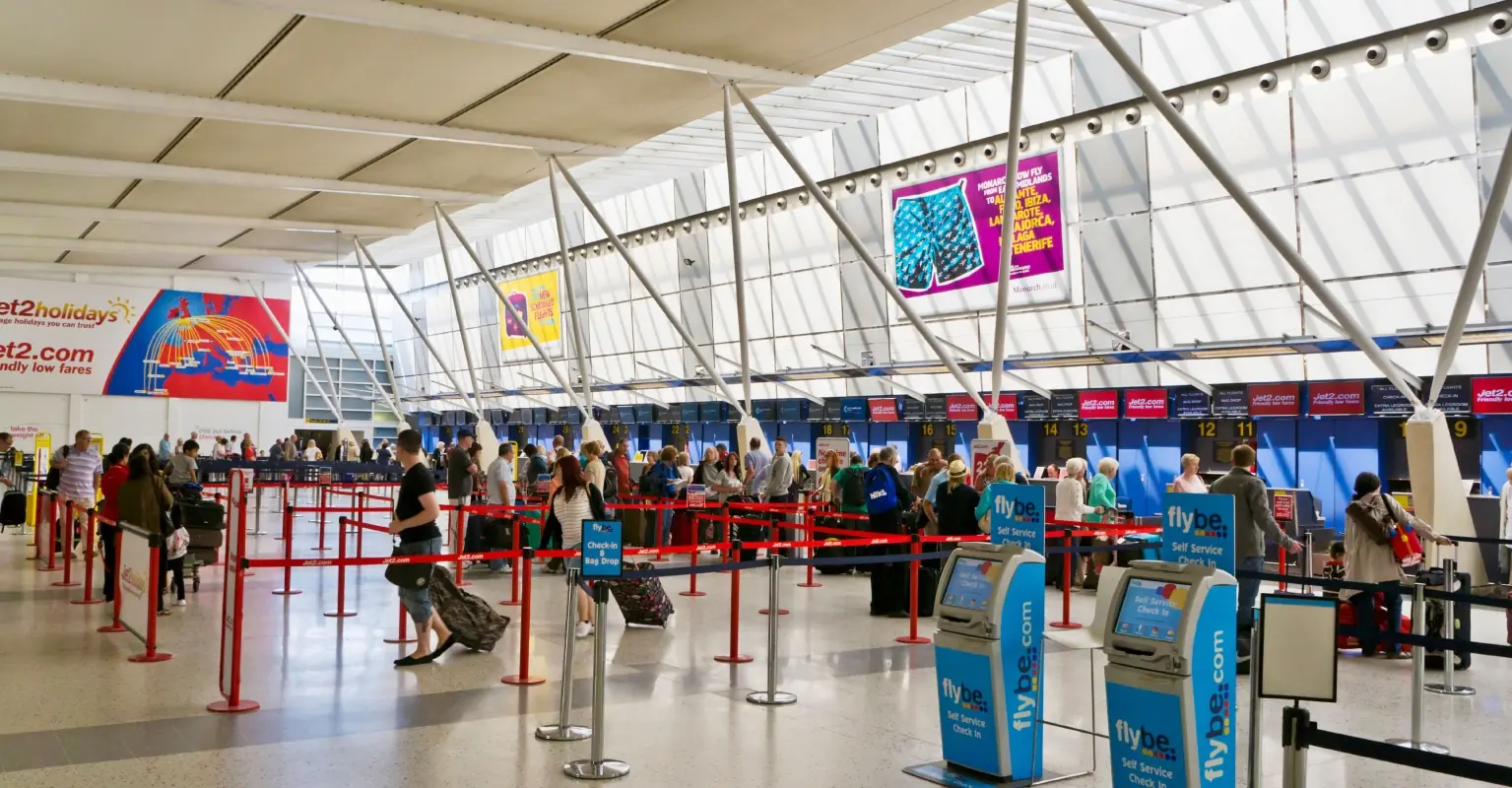 Video appears to show moments after couple left baby at airport check-in