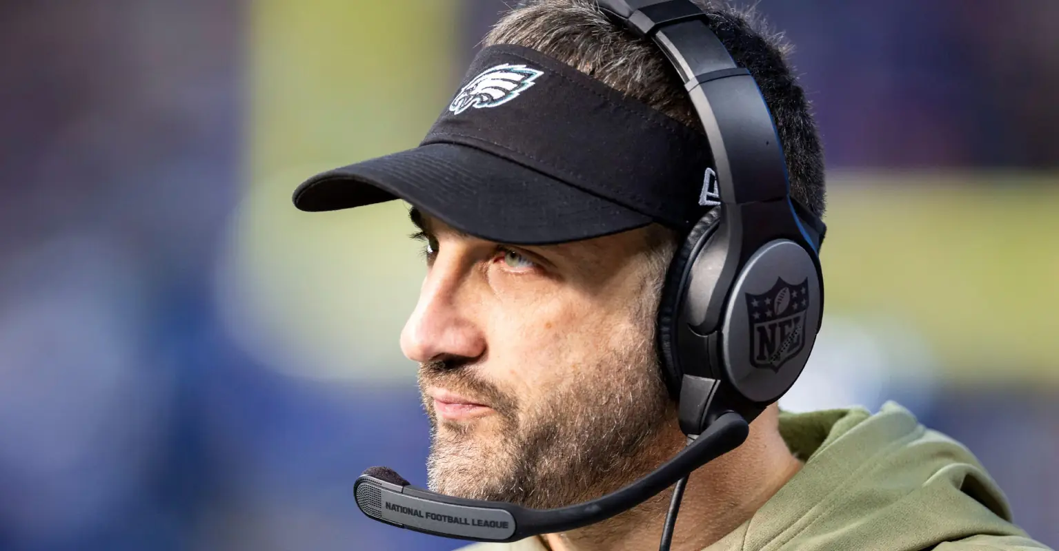 Eagles coach Nick Sirianni turned into meme after crying during Super Bowl national anthem