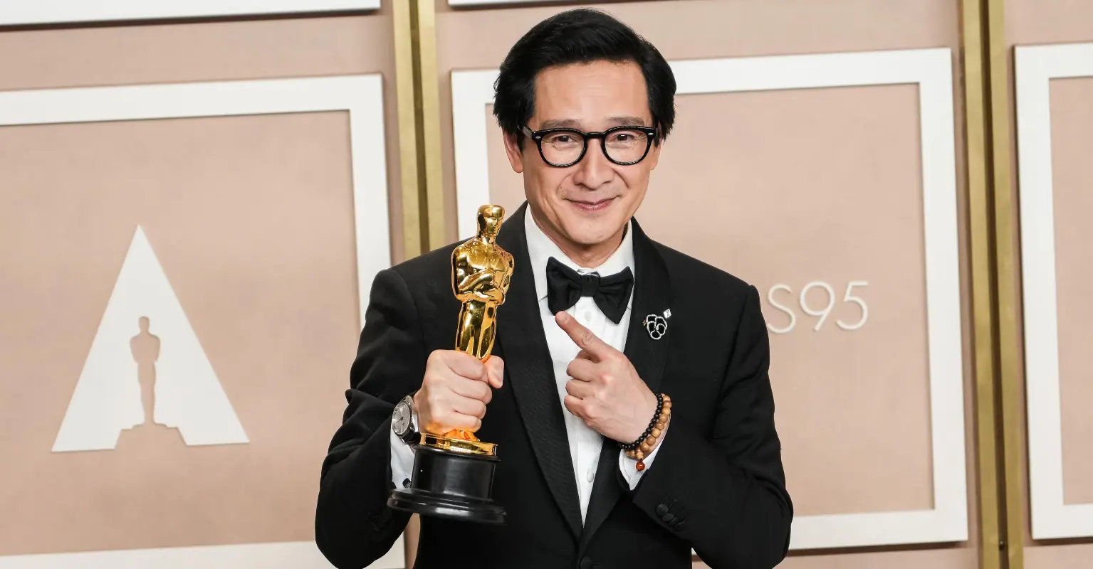 Former child star Ke Huy Quan reunites with Harrison Ford following big win at Oscars