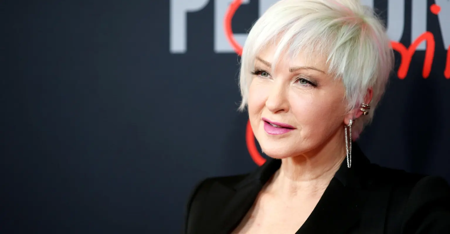 Cyndi Lauper, 69, rocks a purple mohawk during performance