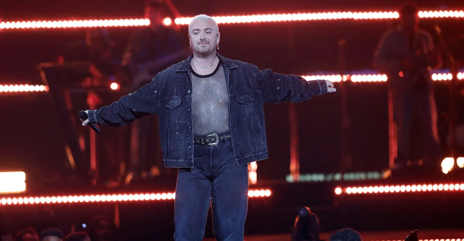 Sam Smith appears overcome by emotion during opening night of world tour