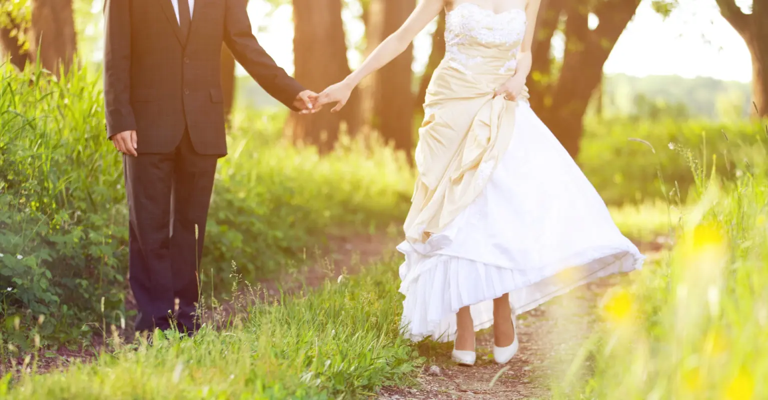 Bride left holding back tears as two guests wore white at her wedding