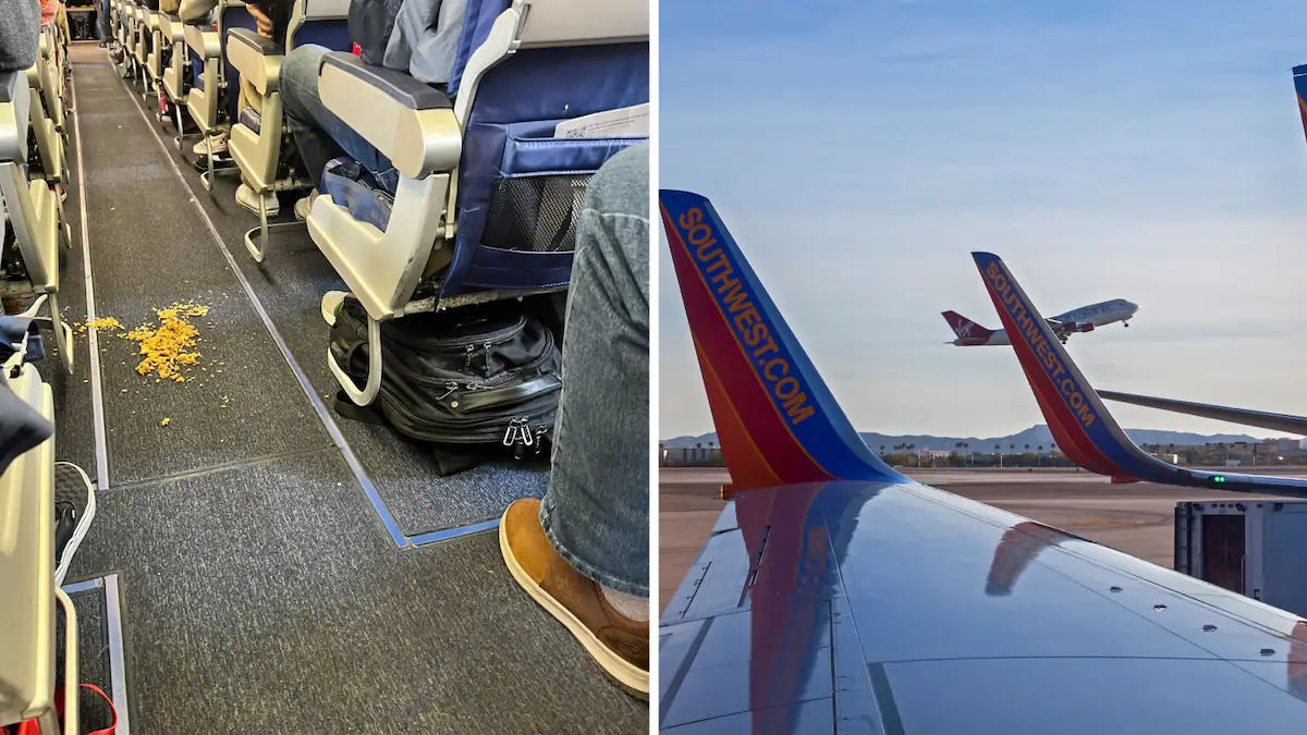 Off Mess Flight attendant 'refuses to let plane take off' until passenger had ...