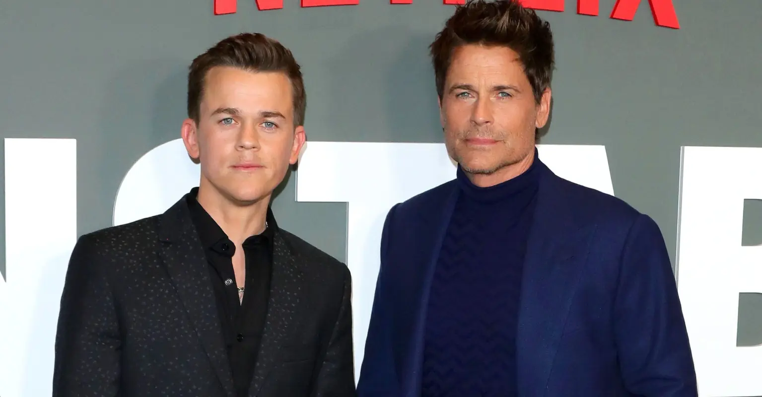 Rob Lowe surprises his son with a five-year sobriety chip: 'I'm proud of you, buddy'