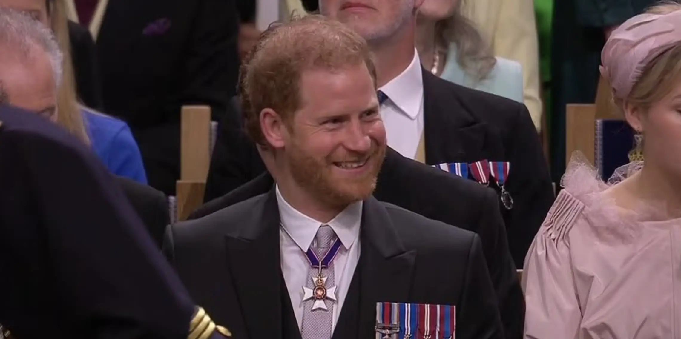 Viewers delighted to see Prince Harry looking so happy during father's coronation