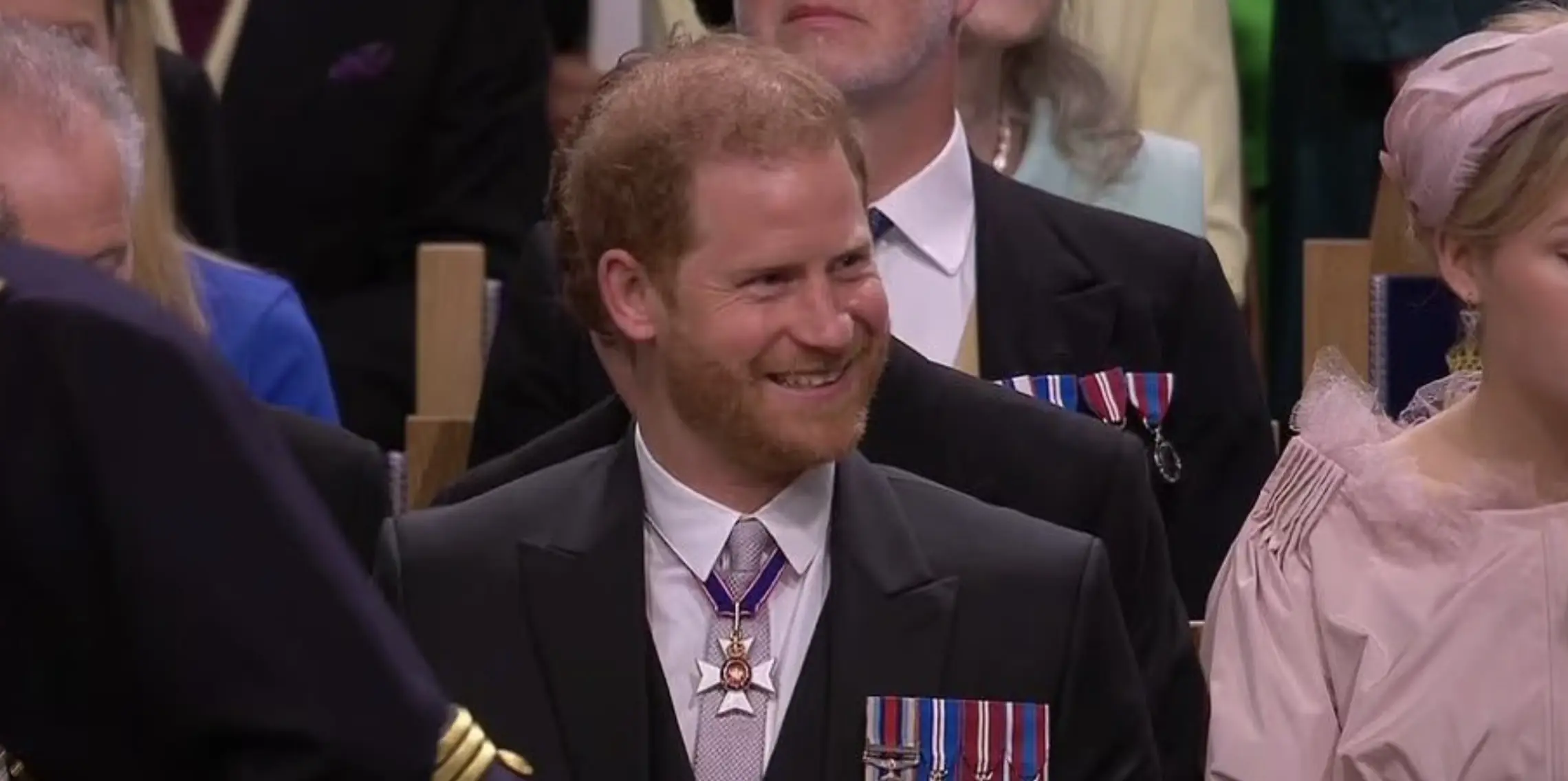 Viewers delighted to see Prince Harry looking so happy during father's coronation