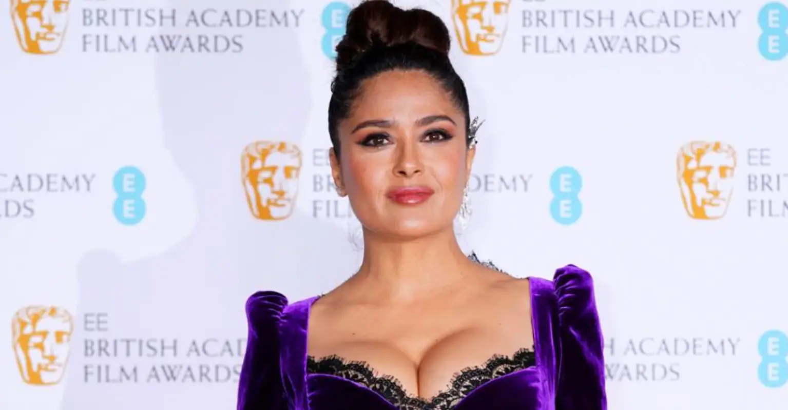 Salma Hayek accidentally flashes viewers while celebrating hitting 24 million Instagram followers