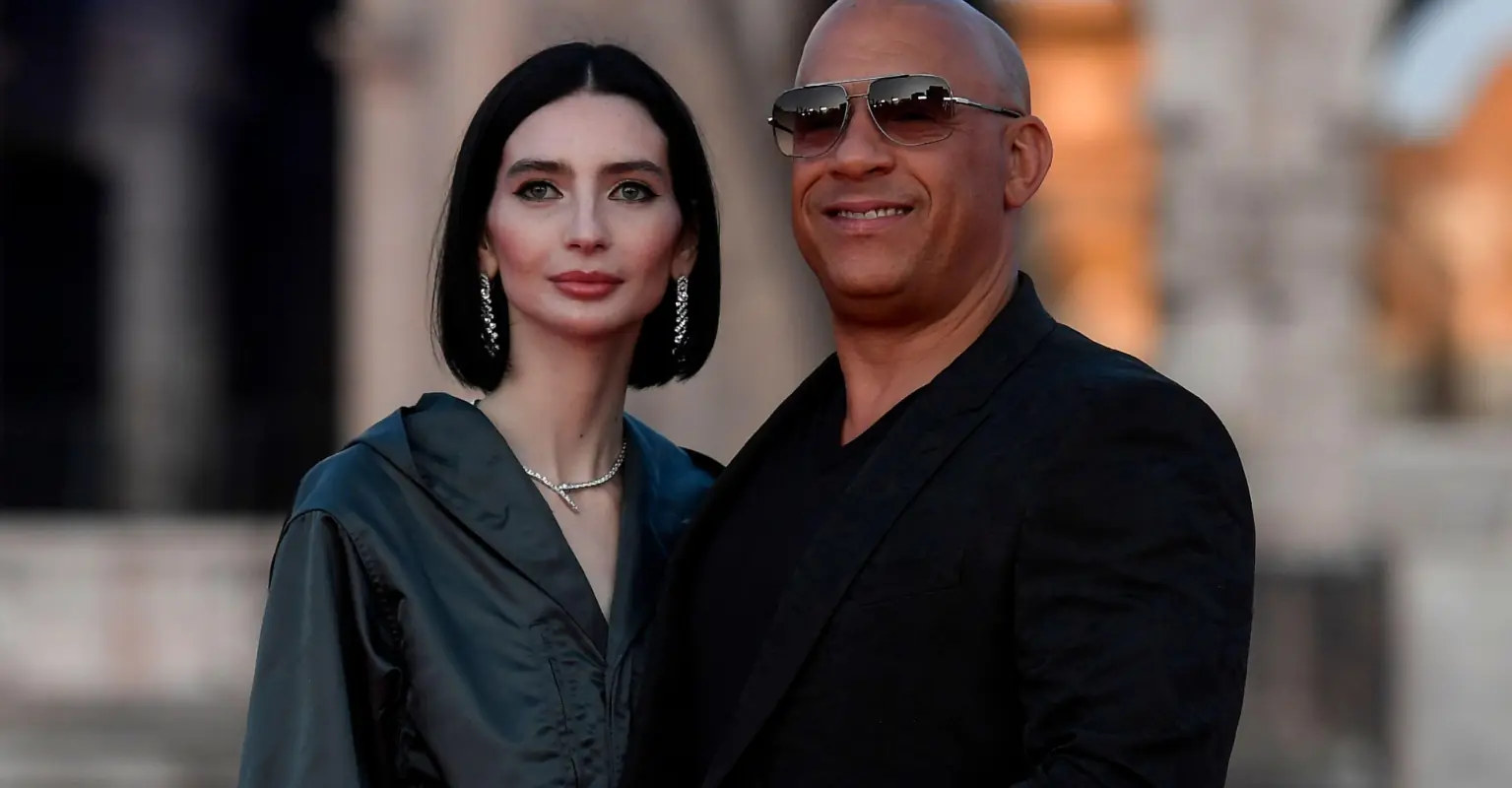 Vin Diesel proudly poses with Paul Walker's daughter, Meadow, at Fast 10 premiere