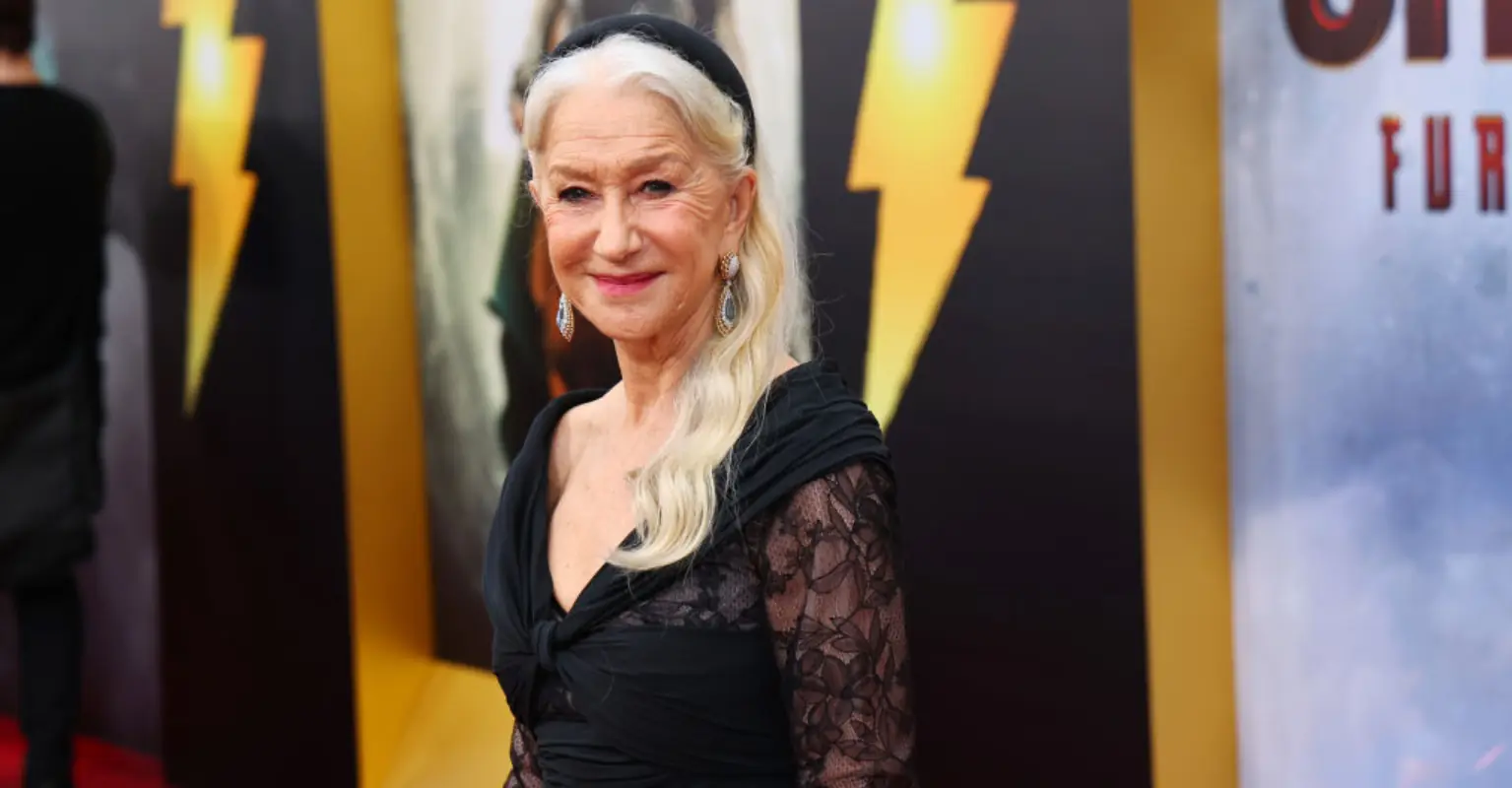 Fans praise Helen Mirren, 77, for showing off her 'long grey hair'