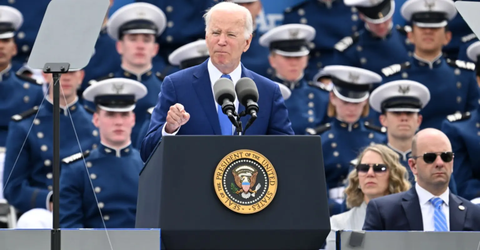President Biden, 80, falls during graduation ceremony, White House staff respond