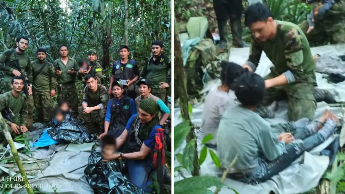 Four children found alive in the Amazon rainforest after plane crash