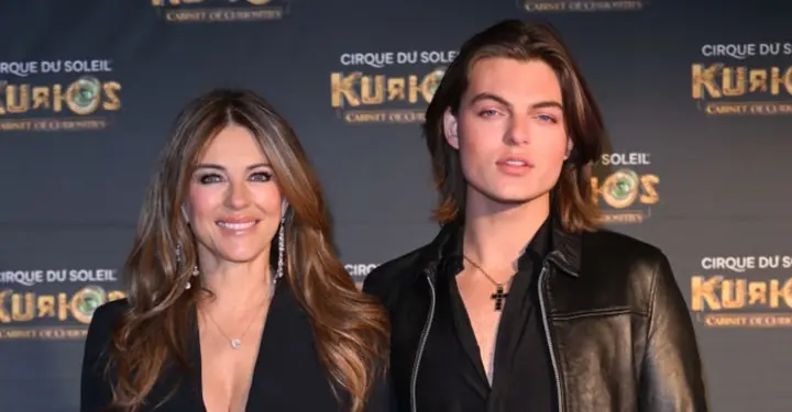 Liz Hurley films racy scenes in movie directed by her son