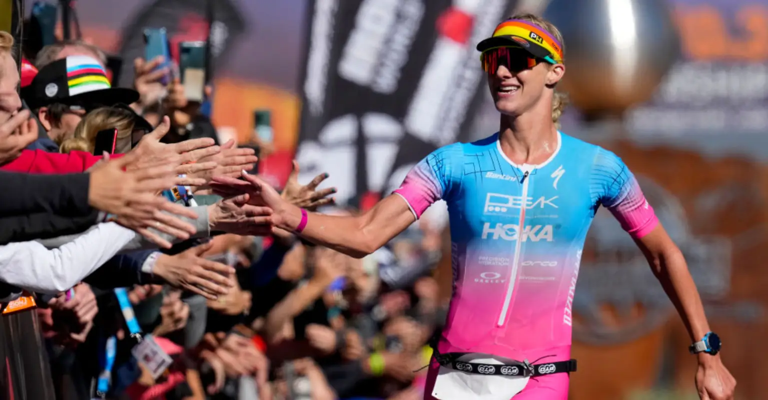 Triathlete flooded with praise after proudly sharing 'beautiful' photo of her bleeding through swimsuit while on her period