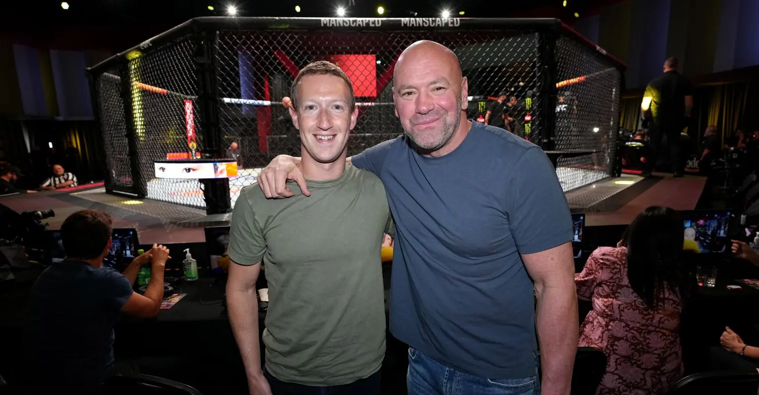 Mark Zuckerberg shows off ripped physique after training with UFC stars
