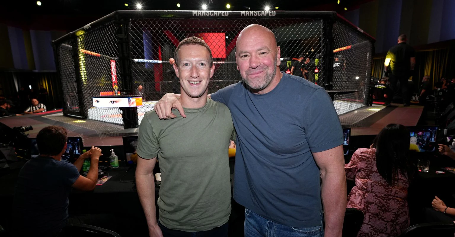 Mark Zuckerberg shows off ripped physique after training with UFC stars