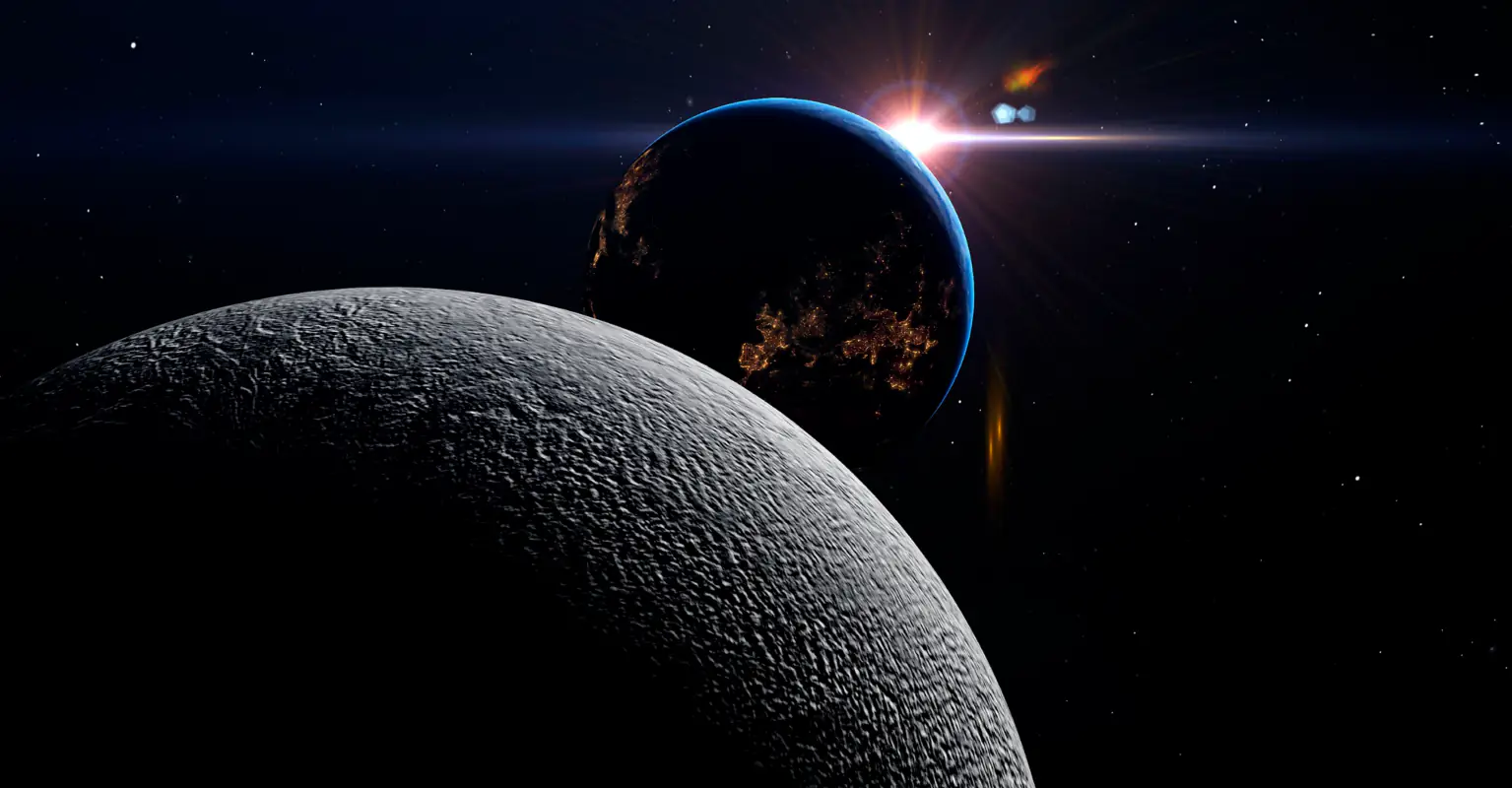 The Moon is slowly drifting away from Earth