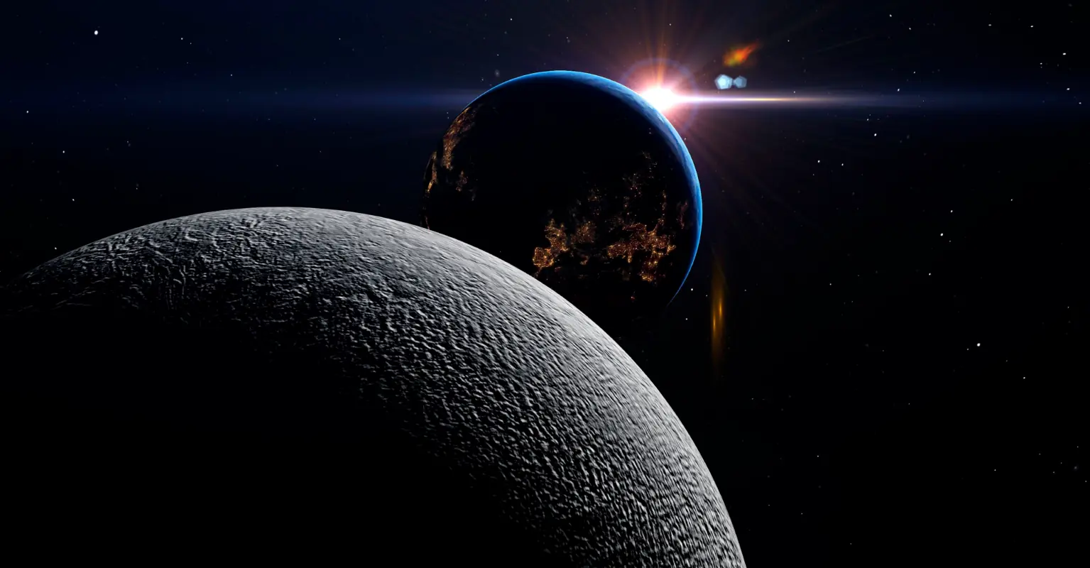 The Moon is slowly drifting away from Earth