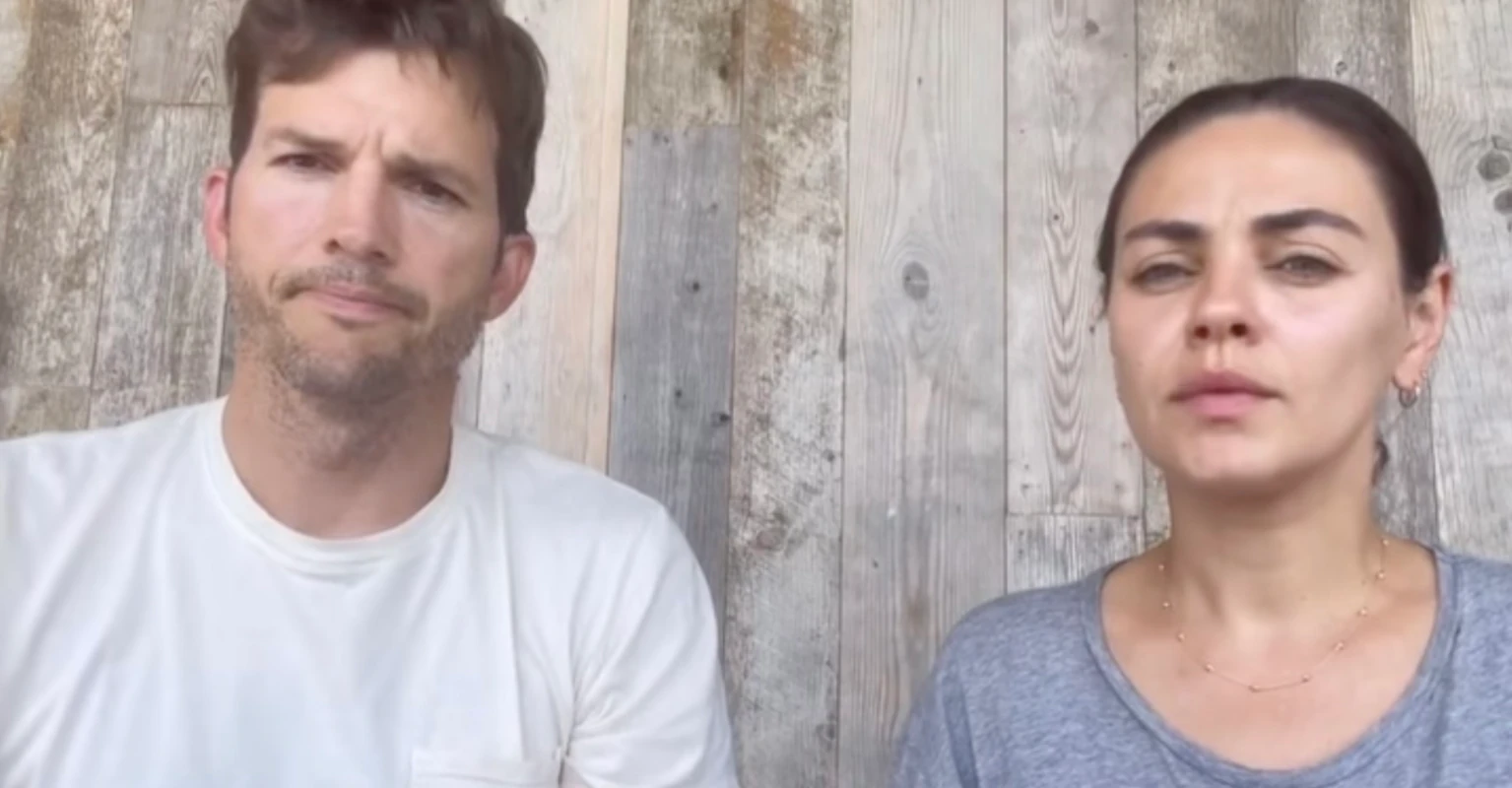 Ashton Kutcher and Mila Kunis respond to anger over letters of support for Danny Masterson