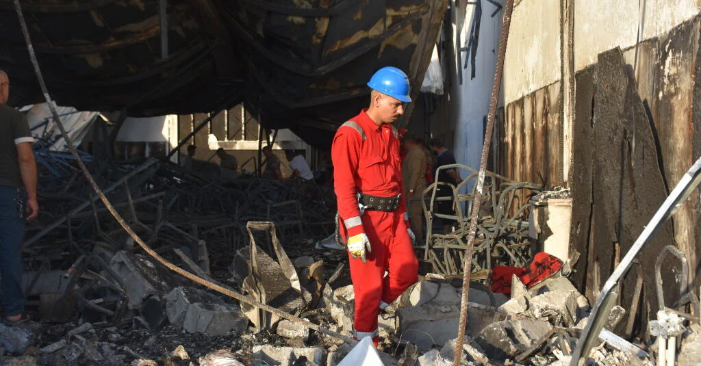 Horrifying moment blaze which killed 100 guests at wedding took hold caught on camera