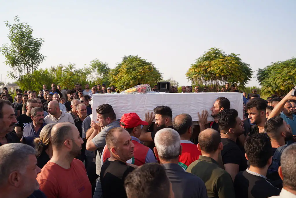 Funerals are being held for the victims of the tragedy. Credit: Ismael Adnan Yaqoob/Anadolu Agency/ Getty