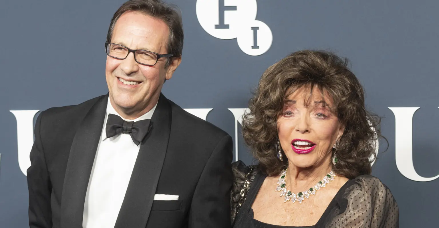 Joan Collins, 90, addresses 32-year age gap with 5th husband
