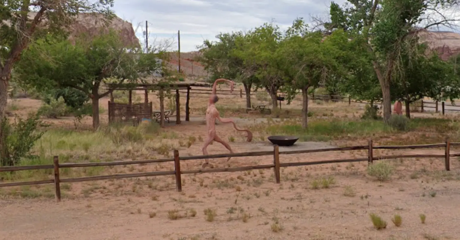 Bizarre 'creepy' figure caught on Google Street View in Utah