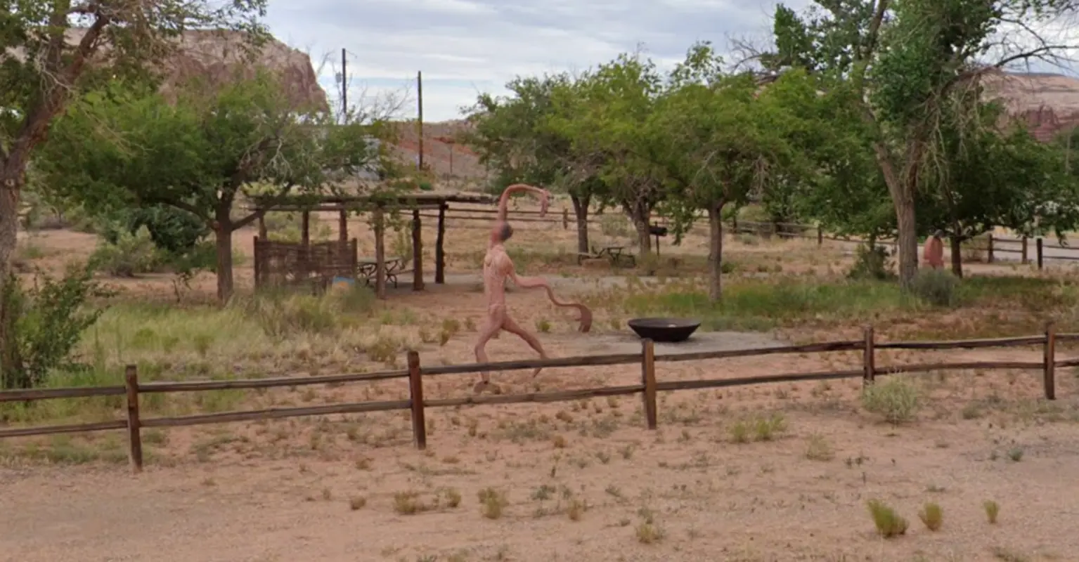Bizarre 'creepy' figure caught on Google Street View in Utah
