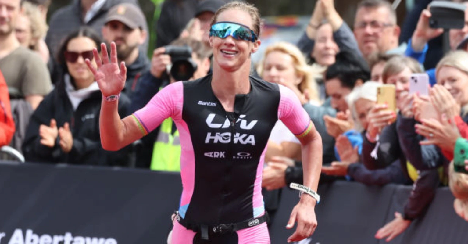 Triathlete hailed 'inspirational' after sharing 'beautiful' photo of her bleeding through swimsuit on her period